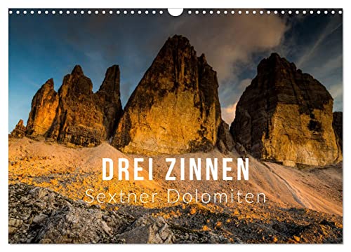Drei Zinnen. Sextner Dolomiten (Wandkalender 2024 DIN A3 quer), CALVENDO Monatskalender von CALVENDO