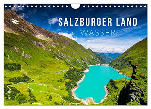Salzburger Land. Wasser (Wandkalender 2024 DIN A4 quer), CALVENDO Monatskalender von CALVENDO