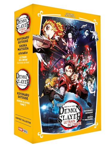 Coffret Demon Slayer T07 + Roman jeunesse T03: Avec le roman du film Le train de l'infini Coffret Demon Slayer T07 + Roman jeunesse T03: Avec le roman du film Le train de l'infini