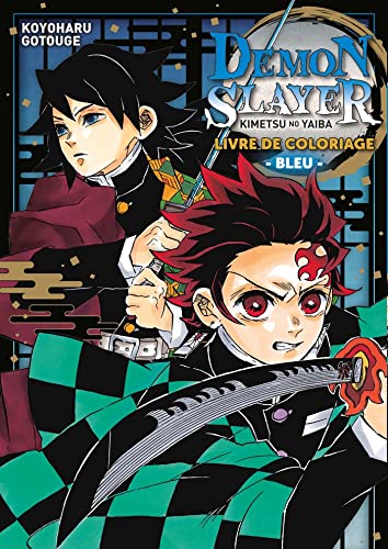 Demon Slayer - Livre de coloriage N°02 : Bleu: Livre de coloriage - Bleu -