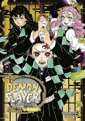 Demon slayer. Kimetsu no yaiba. Libro da colorare. Ediz. gialla