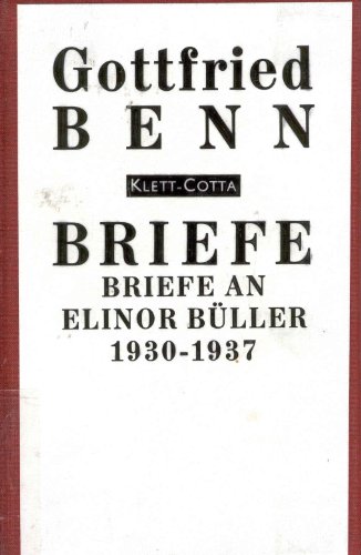 Briefe, Bd.5, Briefe an Elinor Büller 1930-1937 von Klett-Cotta