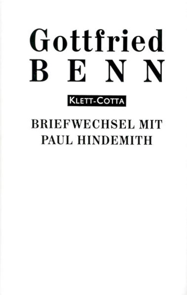 Briefe / Briefwechsel mit Paul Hindemith (Briefe) von Klett-Cotta