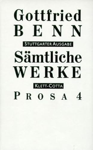 Sämtliche Werke Bd. 6: Prosa 4