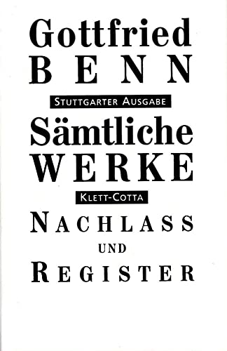 Sämtliche Werke Bd. Bd.7/2: Nachlass und Register