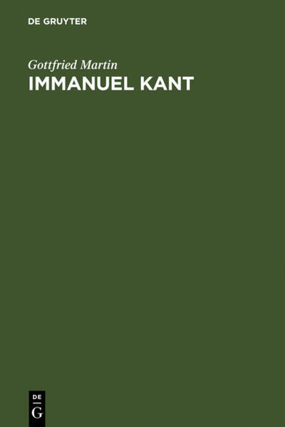 Immanuel Kant von De Gruyter