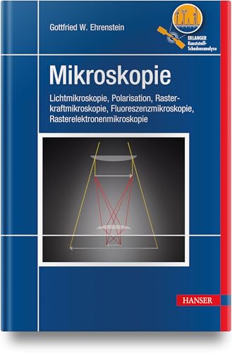 Mikroskopie: Lichtmikroskopie, Polarisation, Rasterkraftmikroskopie, Flureszenzmikroskopie, Rasterelektronenmikroskopie (EKS)