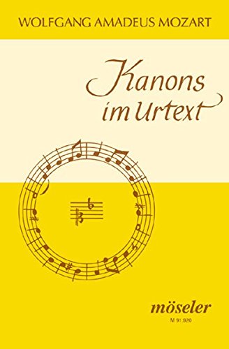 Kanons im Urtext: Gesang. von Möseler Verlag