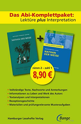 Nathan der Weise - Lektüre plus Interpretation: Königs Erläuterung + kostenlosem Hamburger Leseheft von Gotthold Ephraim Lessing.: Das ... Hamburger Leseheft (Königs Erläuterungen)