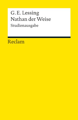 Nathan der Weise: Studienausgabe (Reclams Universal-Bibliothek) von Reclam Philipp Jun.