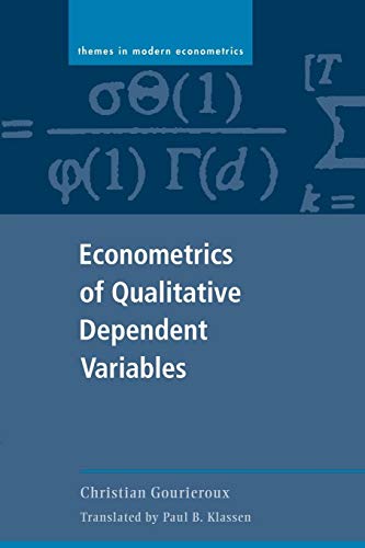 Econometrics of Qualitative Dependent Variables (Themes in Modern Econometrics)