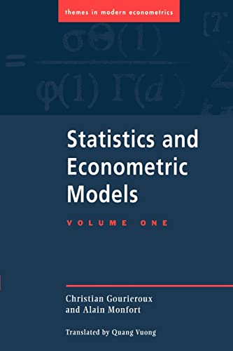 Statistics & Econometric Models v1: General Concepts, Estimation, Prediction, and Algorithms (Themes in Modern Econometrics, Band 1) von Cambridge University Press