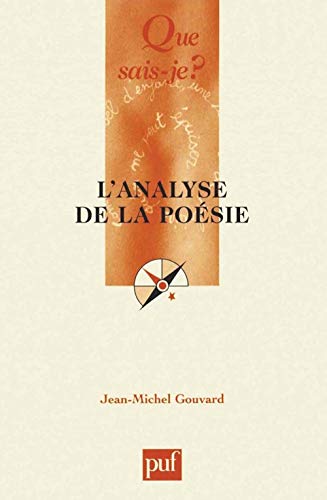 L'analyse de la poésie von QUE SAIS JE
