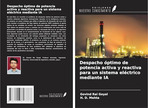 Despacho óptimo de potencia activa y reactiva para un sistema eléctrico mediante IA von Ediciones Nuestro Conocimiento