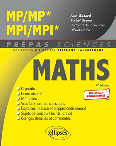 Mathématiques MP/MP* - MPI/MPI* - Programme 2022 (Prépas Sciences) von ELLIPSES