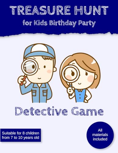 Treasure Hunt for Kids Birthday Party Detective Game: Scavenger Hunt for Children