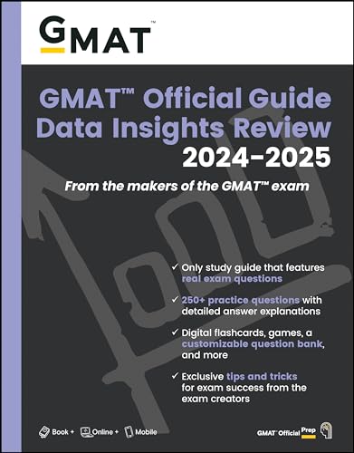 Gmat Official Guide Data Insights Review 2024-2025: Book + Online Question Bank von John Wiley & Sons Inc