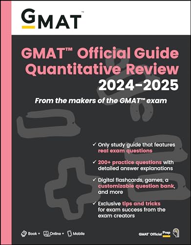 Gmat Official Guide Quantitative Review 2024-2025: Book + Online Question Bank von John Wiley & Sons Inc