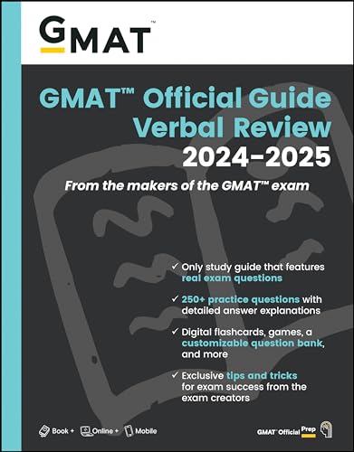 Gmat Official Guide Verbal Review 2024-2025: Book + Online Question Bank von John Wiley & Sons Inc