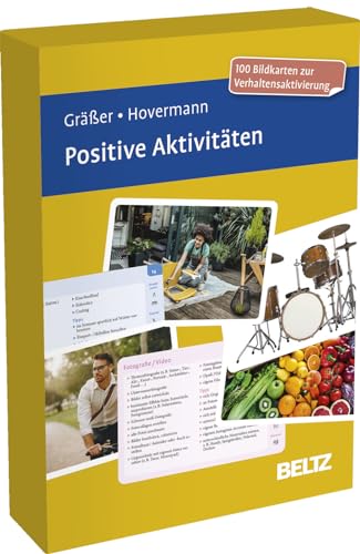 Positive Aktivitäten: 100 Bildkarten zur Verhaltensaktivierung in stabiler Box, Kartenformat 9,8 x 14,3 cm. Mit 32-seitigem Booklet und Online-Material (Beltz Therapiekarten)