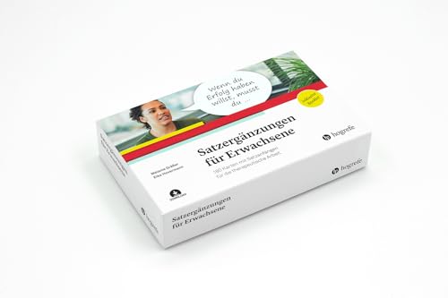 Satzergänzungen für Erwachsene: 180 Karten mit Satzanfängen für die therapeutische Arbeit Satzergänzungen für Erwachsene: 180 Karten mit Satzanfängen für die therapeutische Arbeit von Hogrefe Verlag GmbH + Co.