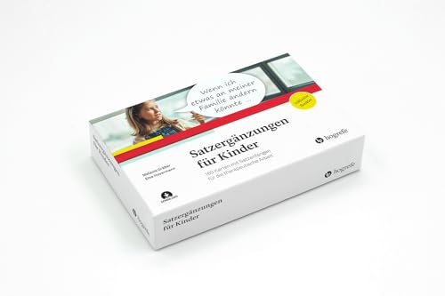 Satzergänzungen für Kinder: 160 Karten mit Satzanfängen für die therapeutische Arbeit von Hogrefe Verlag GmbH + Co.
