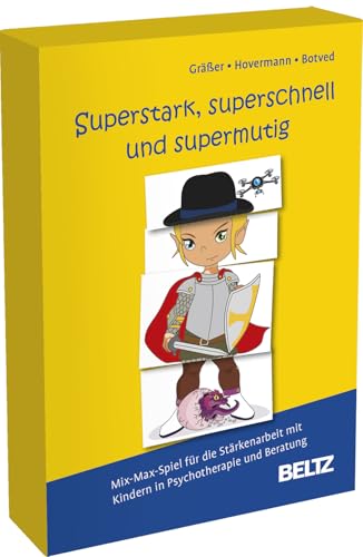 Superstark, superschnell und supermutig: Mix-Max-Spiel für die Stärkenarbeit mit Kindern in Psychotherapie und Beratung. Mit 64 Bildkarten mit ... Mit Online-Material (Beltz Therapiespiele) von Beltz
