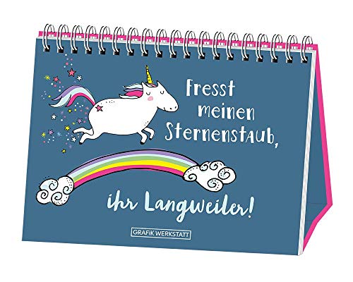 Spiralbuch | Fresst meinen Sternenstaub, ihr Langweiler! | Einhorn | Taschenbuch | Geschenk von Grafik-Werkstatt