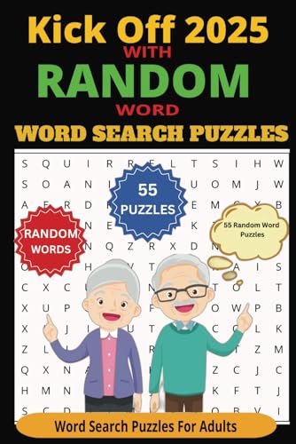Random Word Themed Word Search Puzzle Book For Adults with 55 challenging word search puzzles: Word Search puzzle book for Adults with easy to Read ... Gift for Vacations, Holidays and Free Times von Independently published