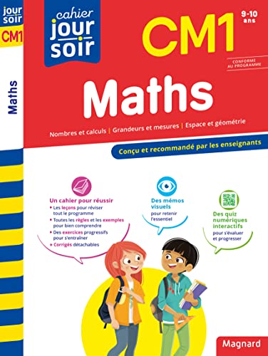 Maths CM1 - Cahier Jour Soir: Conçu et recommandé par les enseignants