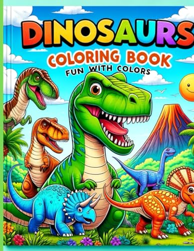 Dinosaurs Coloring Book Fun with Colors
