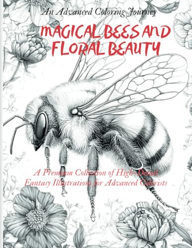 MAGICAL BEES AND FLORAL BEAUTY: A captivating coloring journey (Magical Coloring) von Independently published