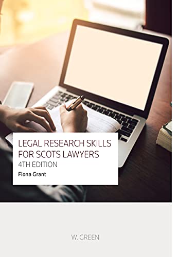 Legal Research Skills for Scots Lawyers von W.Green