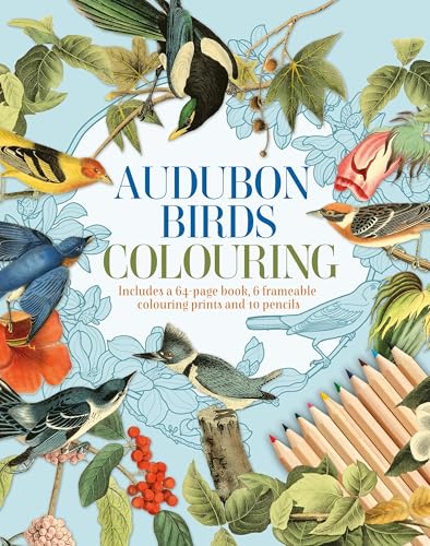 Audubon Birds Colouring Kit: Includes a 64-Page Book, 6 Frameable Colouring Prints and 10 Pencils (Arcturus Colouring Kits) von Arcturus