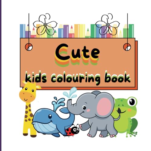 Kids Cute Animals Colouring Book: Watch out for Lila Ladybird sneaking on to the colouring pages (Kids colouring books with Lila Ladybird) von Independently published