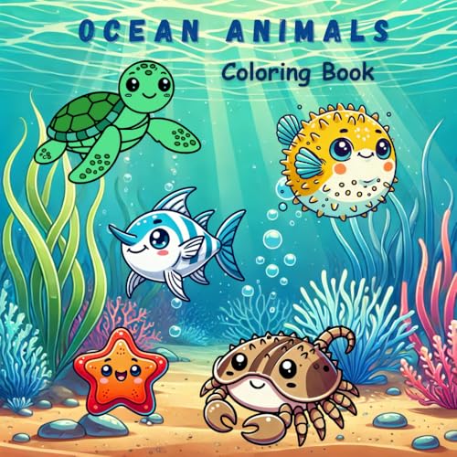 Ocean Animals Coloring Book: Relaxing and Unique Underwater Scenes for Kids and Adults – Fun and Creativity with Cute Fish & Marine Life Ocean Animals Coloring Book: Relaxing and Unique Underwater Scenes for Kids and Adults – Fun and Creativity with Cute Fish & Marine Life von Independently published