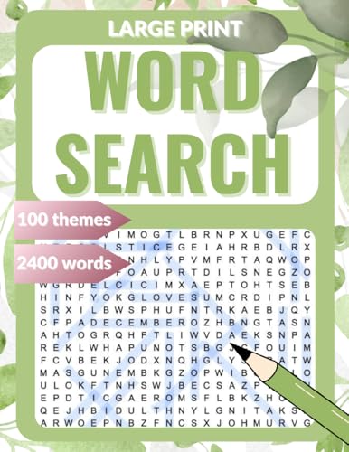 Large Print Word Search Puzzle Book: Over 100 Fun and Engaging Themes (Word Find Book for Adults & Seniors) (Word Adventures) von Independently published