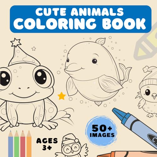 Cute Animals Coloring Book: Stress Relief Coloring Book with Very Cute Animals von Independently published