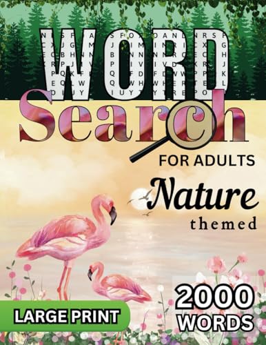 Nature themed Word Search for Adults: Large Print Word Puzzles von Calming Mind Games