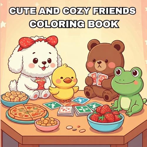 Cute and Cozy Friends: Adorable Companions: A Cozy Coloring Book for Adults and Teens Featuring Cute Animal Friends and Relaxing Designs for Stress Relief (Cozy Creatures Coloring Series) von Independently published