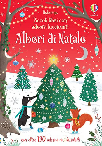 Alberi di Natale. Ediz. a colori (Piccoli libri con adesivi luccicanti) von Usborne