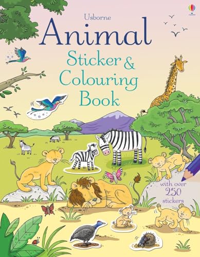 Animal Sticker and Colouring Book: 1 Animal Sticker and Colouring Book: 1