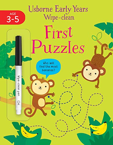 Early Years Wipe-Clean First Puzzles (Usborne Early Years Wipe-clean, 21)