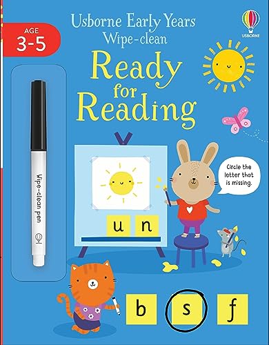 Early Years Wipe-Clean Ready for Reading: 1 (Usborne Early Years Wipe-clean)