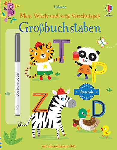 Mein Wisch-und-weg-Vorschulspaß: Großbuchstaben (Wisch-und-weg-Vorschulspaß-Reihe) von Usborne