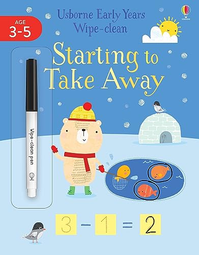 Starting to Take Away (Usborne Early Years Wipe-Clean): 1 (Usborne Early Years Wipe-clean, 14) von Usborne Publishing Ltd