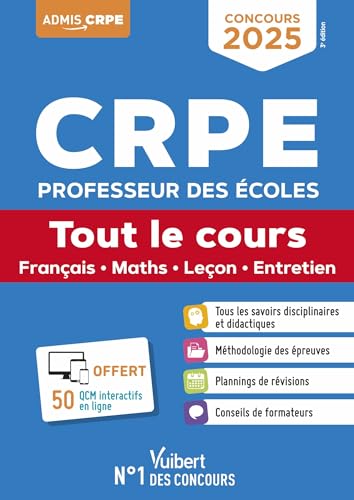 CRPE 2025 - Tout le cours (M2): Epreuves écrites et orales - Français, Maths, Leçon, EPS et Mises en situation professionnelle