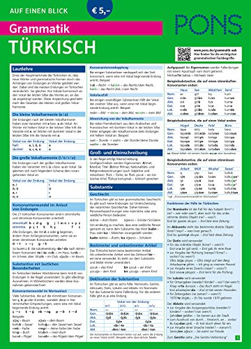 PONS Grammatik auf einen Blick Türkisch (PONS auf einen Blick)
