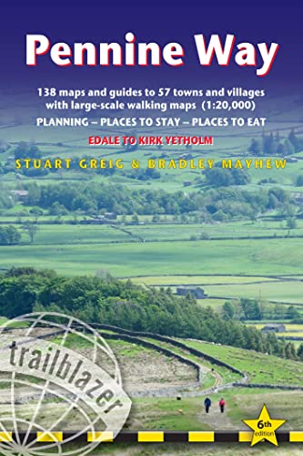 Pennine Way: Edale to Kirk Yetholm - Planning, places to stay and places to eat (Trailblazer) von Heartwood Publishing