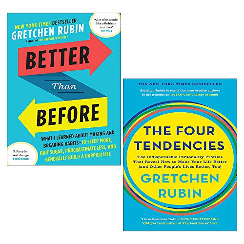 Gretchen Rubin 2 Books Collection Set (Better Than Before, The Four Tendencies)